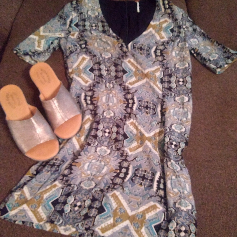 Sleek Fp Tile Print Minidress - image 1